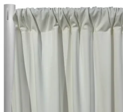 Scuba (Wrinkle-Free) Drapery Panel in Off White