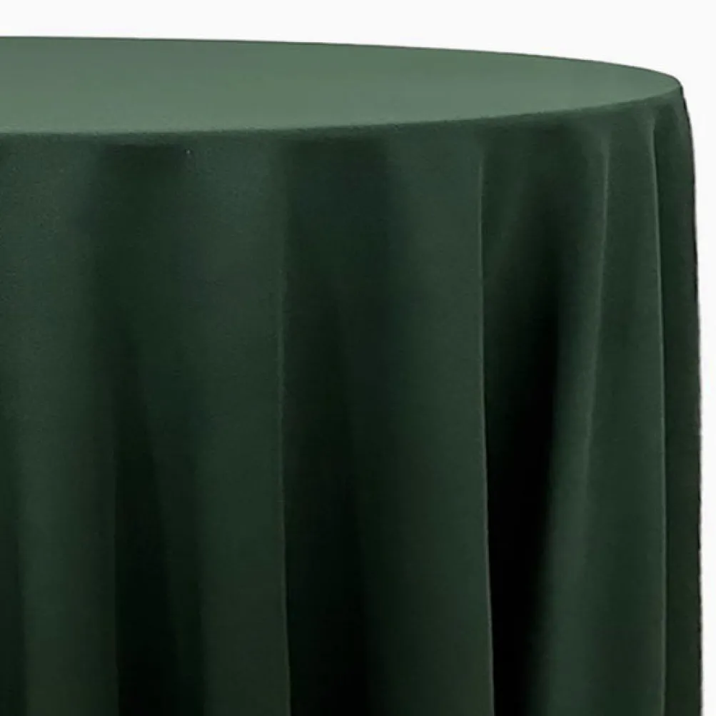 Scuba (Wrinkle-Free) Table Linen in Hunter Green
