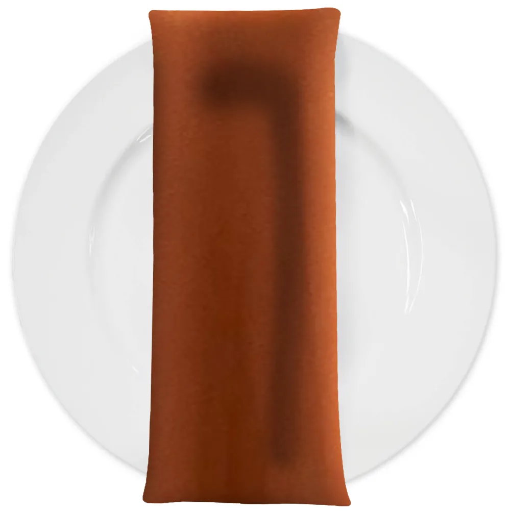 Scuba (Wrinkle-Free) Table Napkin in Rust 1351