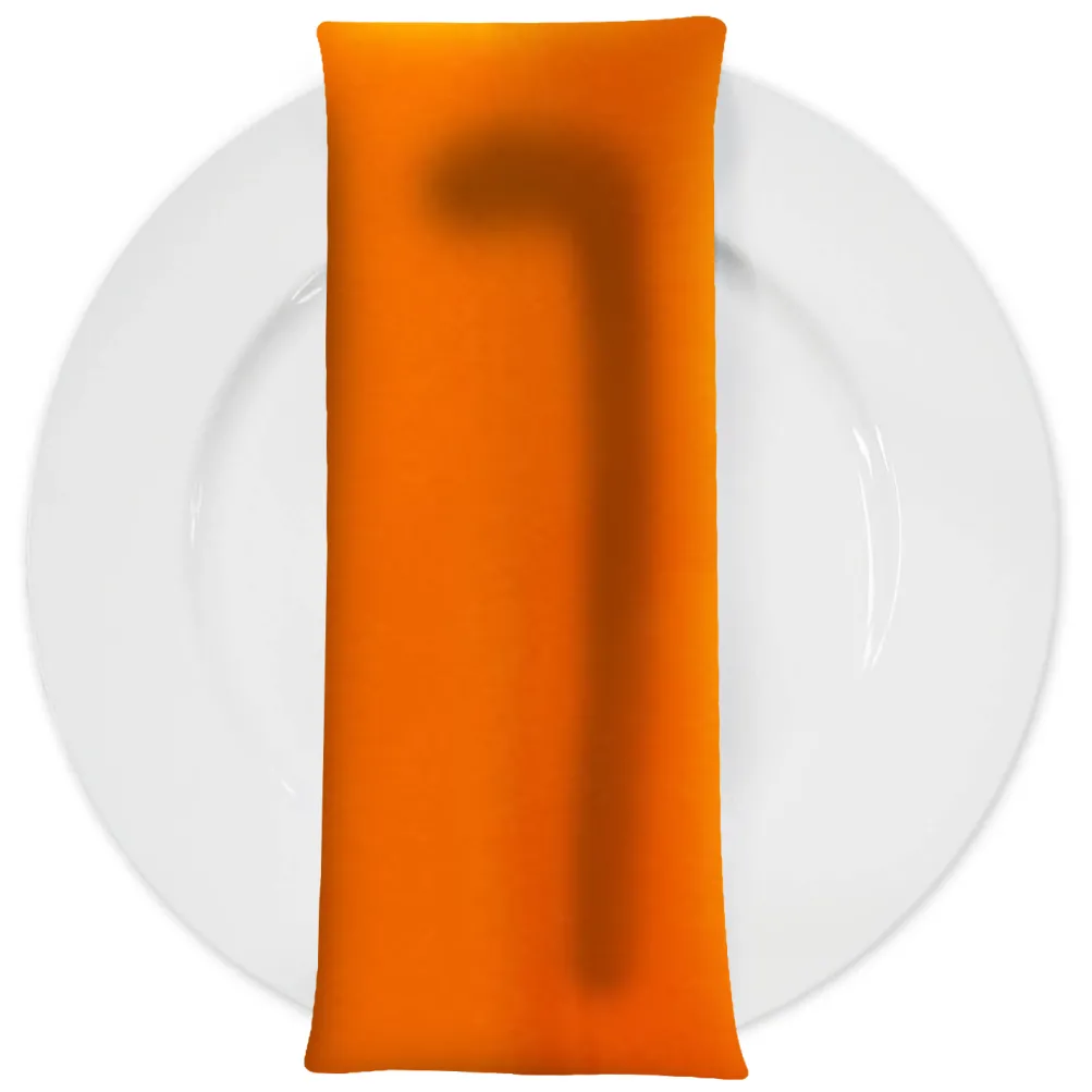 Scuba (Wrinkle-Free) Table Napkin in Orange 1406