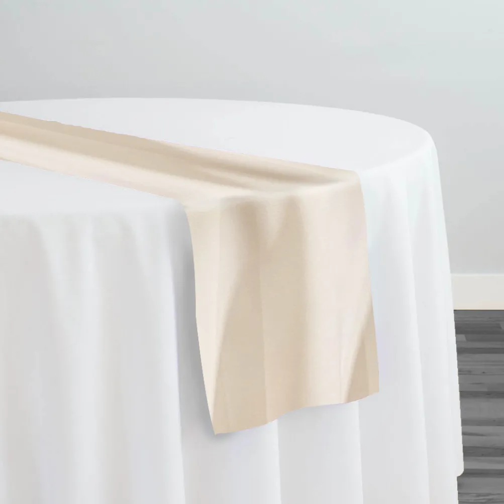 Scuba (Wrinkle-Free) Table Runner in Ivory