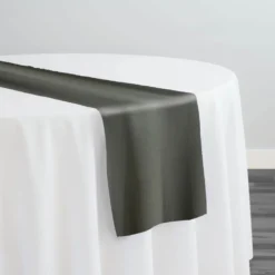 Scuba (Wrinkle-Free) Table Runner in Gunmetal