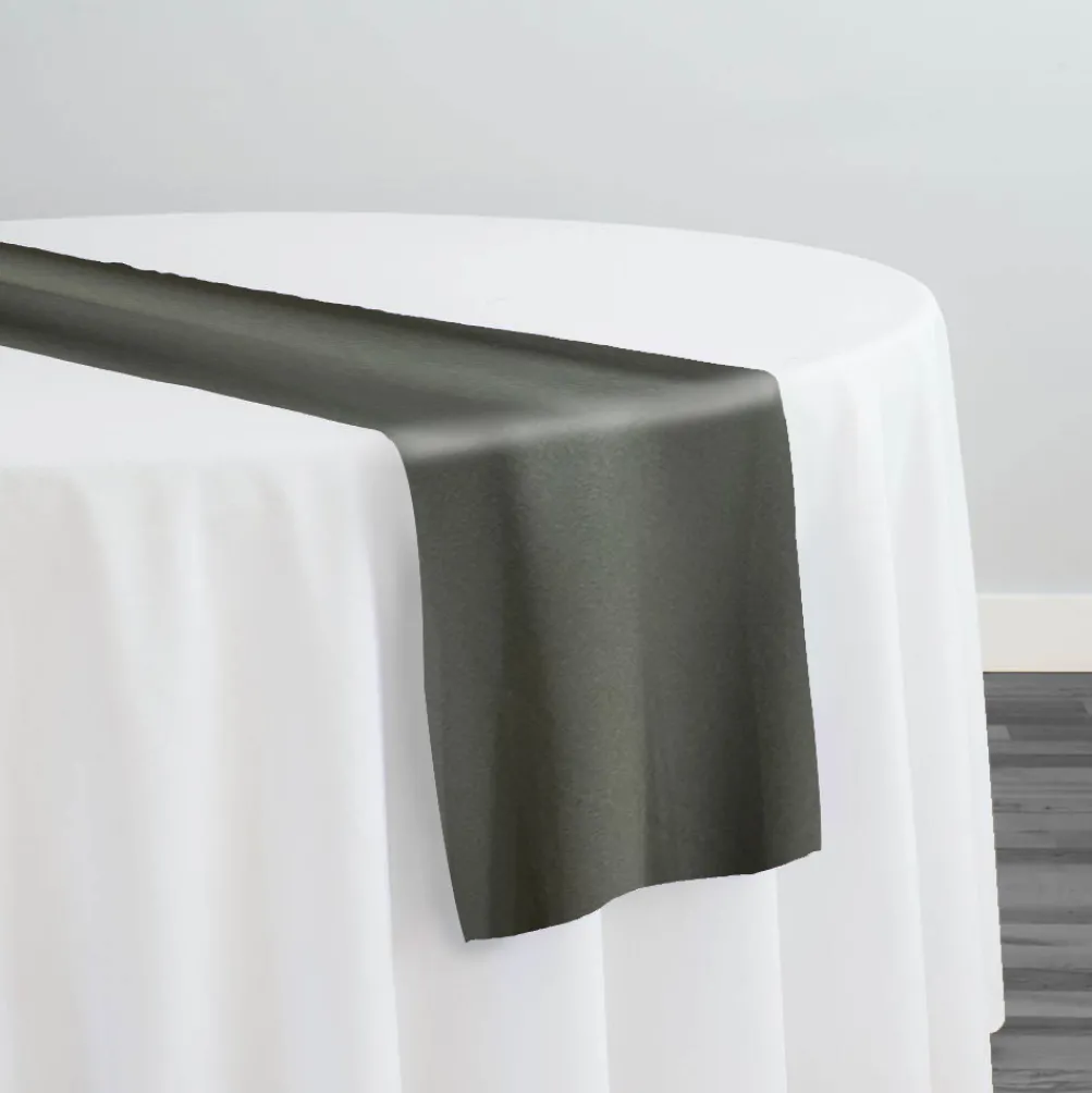 Scuba (Wrinkle-Free) Table Runner in Gunmetal