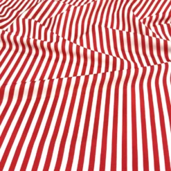 Seersucker (Poly Print) Table Linen in Red