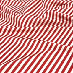 Seersucker (Poly Print) Table Linen in Red