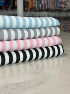 Seersucker (Poly Print) Table Linen in Red