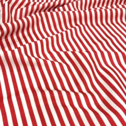 Seersucker (Poly Print) Table Linen in Red