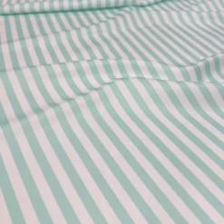Seersucker (Poly Print) Table Linen in Teal Green