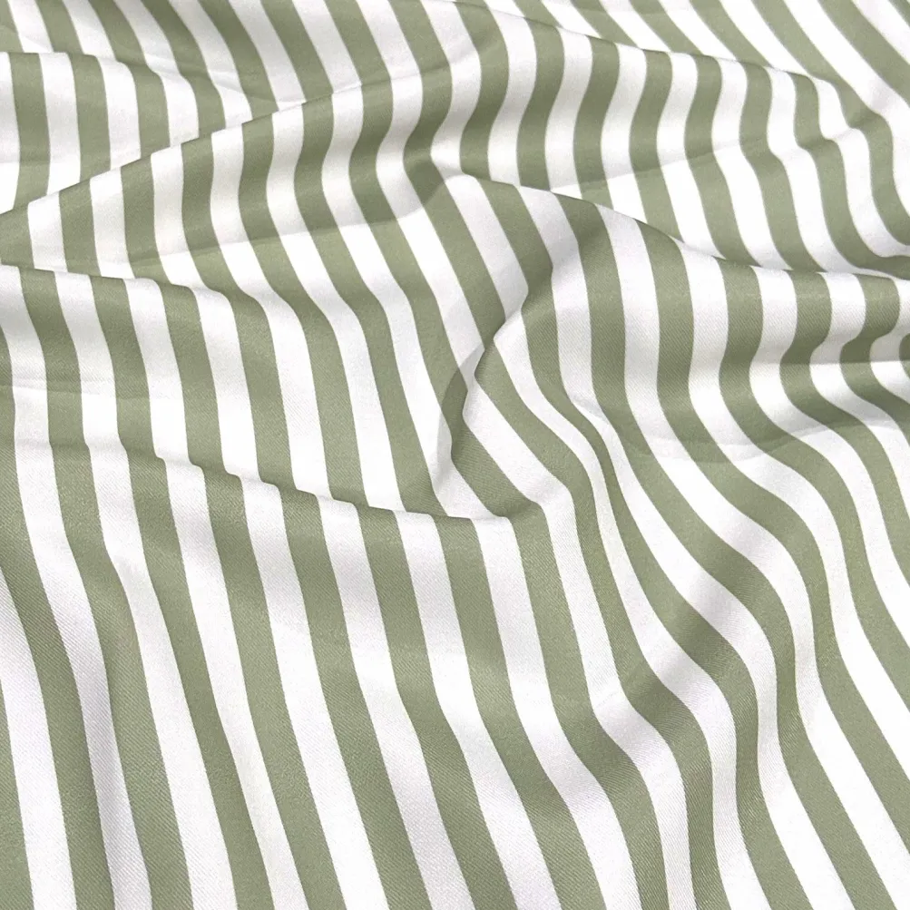 Seersucker (Poly Print) Table Linen in Sage