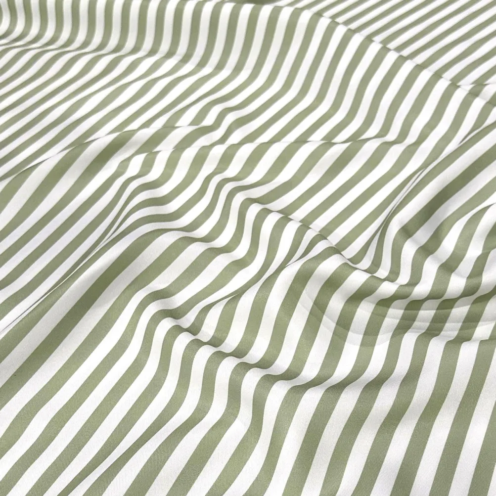 Seersucker (Poly Print) Table Linen in Sage