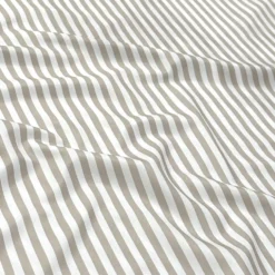 Seersucker (Poly Print) Table Linen in Taupe