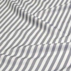 Seersucker (Poly Print) Table Linen in Silver