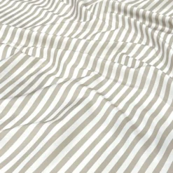 Seersucker (Poly Print) Table Napkin in Taupe