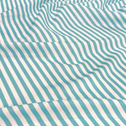 Seersucker (Poly Print) Table Napkin in Turquoise