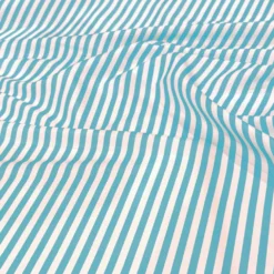 Seersucker (Poly Print) Table Napkin in Turquoise