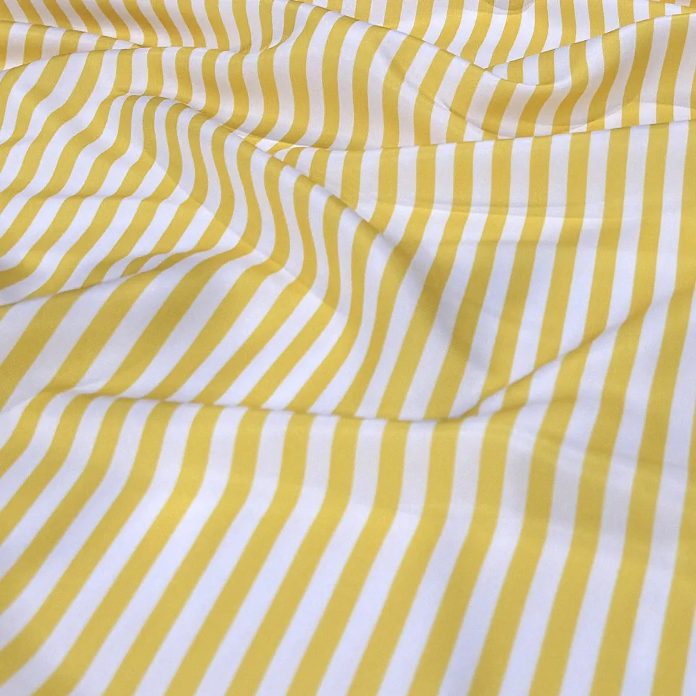 Seersucker (Poly Print) Table Runner in Yellow
