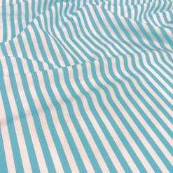 Seersucker (Poly Print) Table Runner in Turquoise