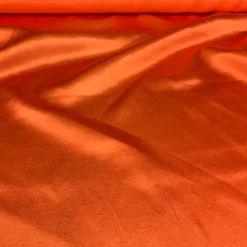 Shantung Satin (Reversible) Table Linen in Persimmon