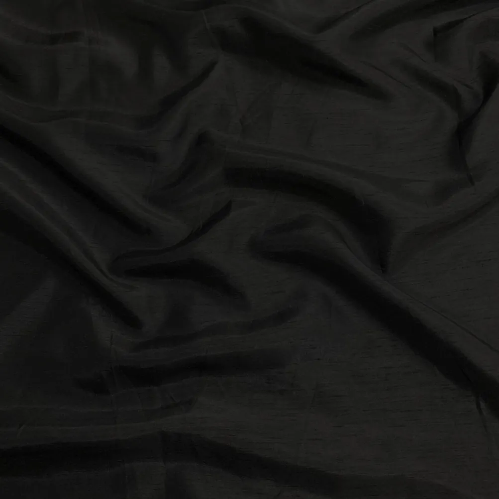 Shantung Satin (Reversible) Table Linen in Black