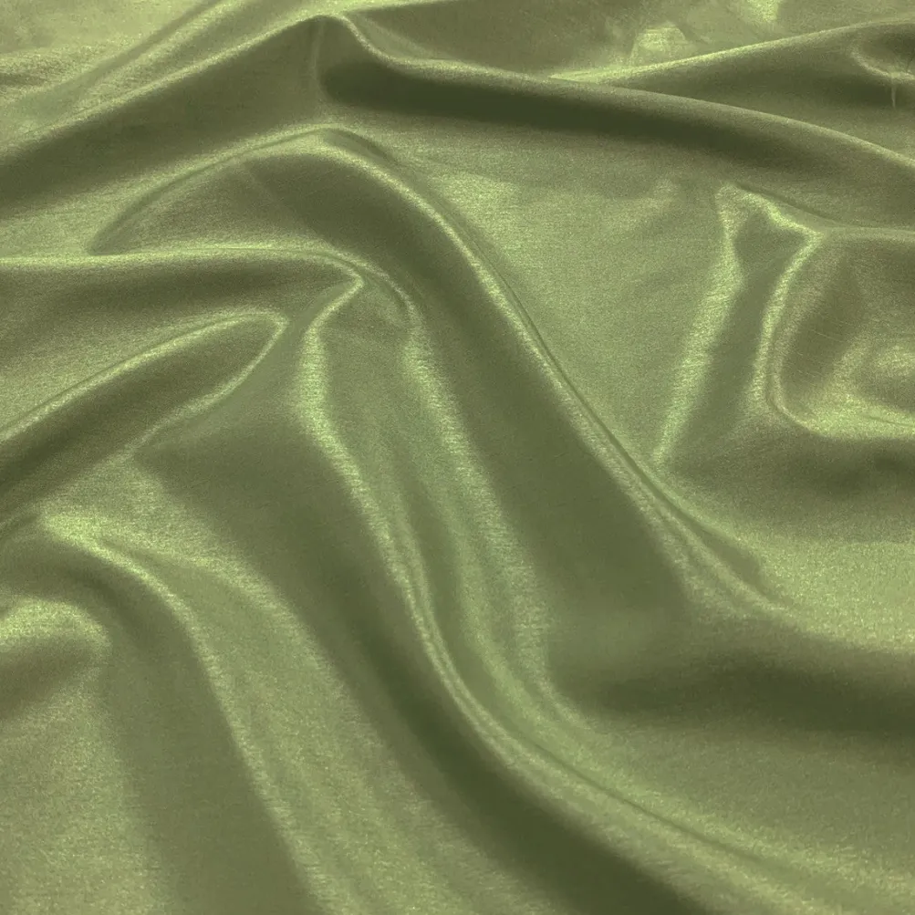 Shantung Satin (Reversible) Table Linen in Sage