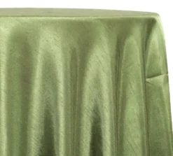 Shantung Satin (Reversible) Table Linen in Sage