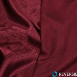 Shantung Satin (Reversible) Table Runner in Burgundy