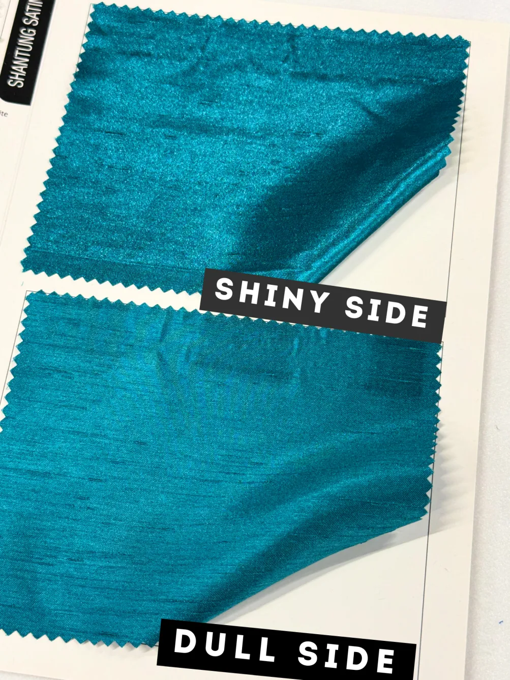 Shantung Satin (Reversible) Table Runner in Teal