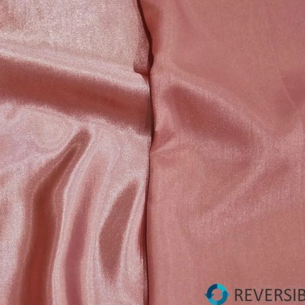 Shantung Satin (Reversible) Table Napkin in Dusty Rose