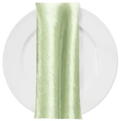 Shantung Satin (Reversible) Table Napkin in Mint