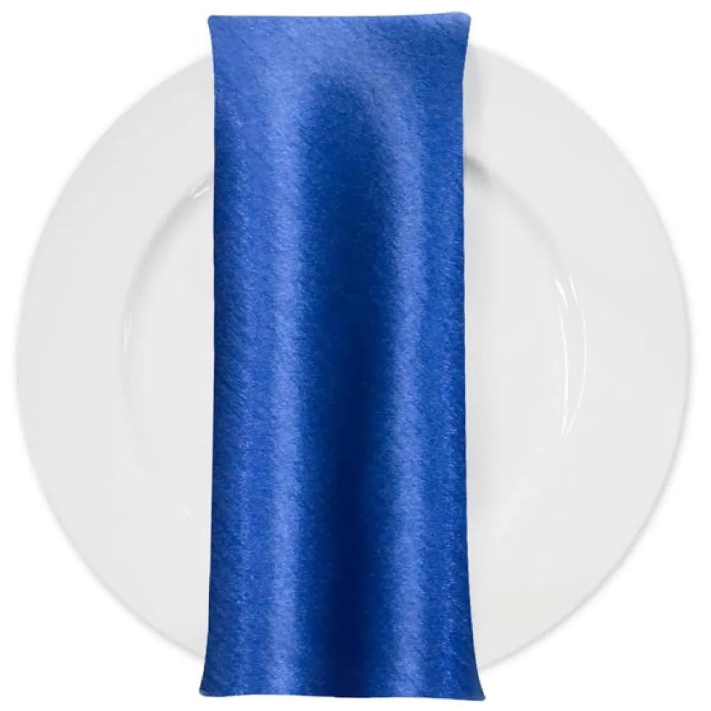 Shantung Satin (Reversible) Table Napkin in Teal