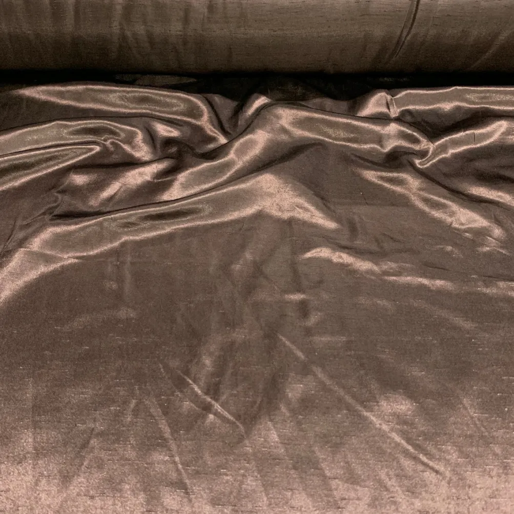 Shantung Satin (Reversible) Table Napkin in Brown