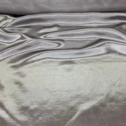 Shantung Satin (Reversible) Table Linen in Silver
