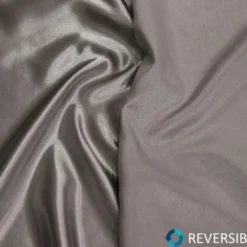 Shantung Satin (Reversible) Table Linen in Silver