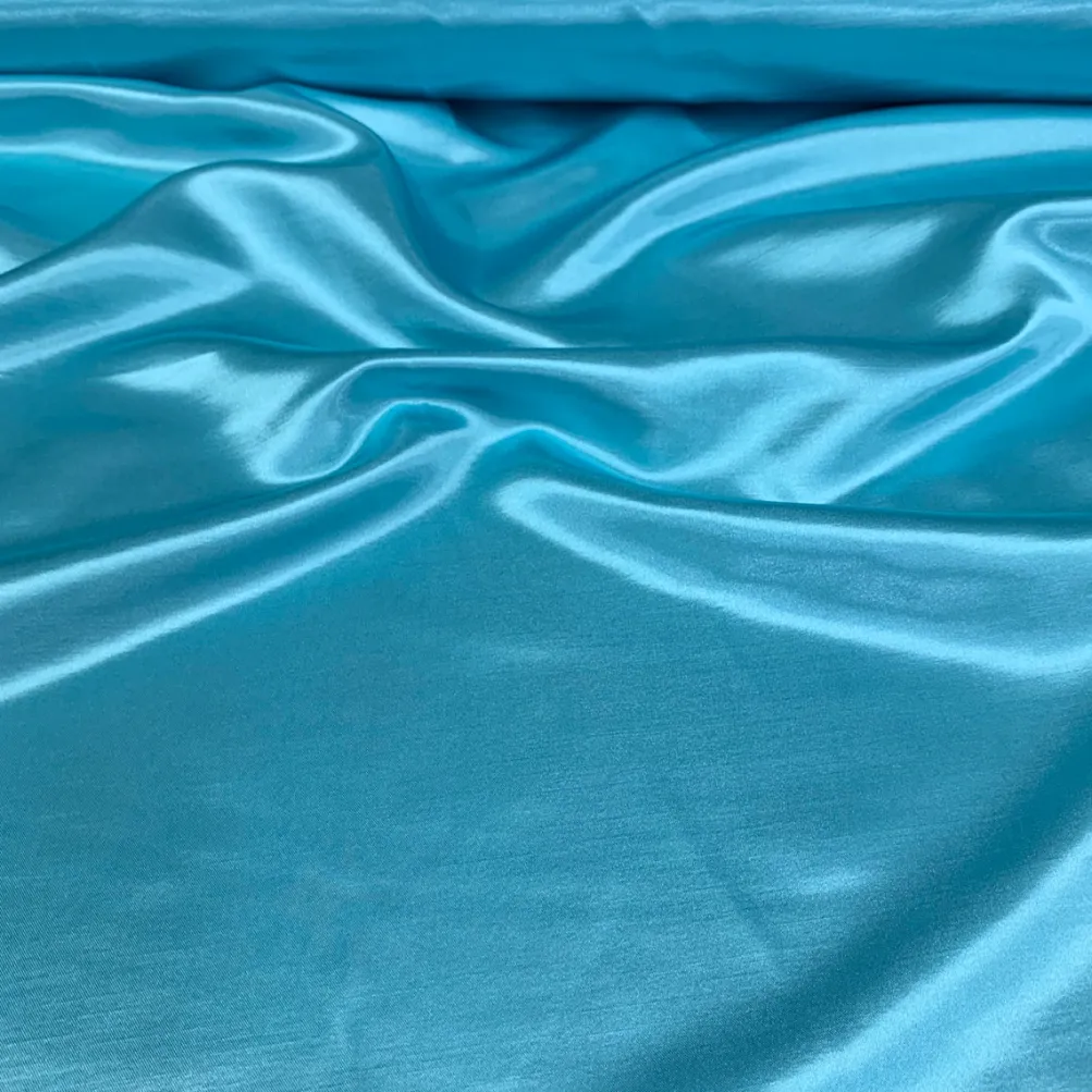 Shantung Satin (Reversible) Table Napkin in Aqua