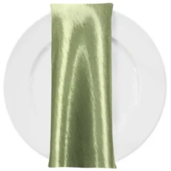 Shantung Satin (Reversible) Table Napkin in Sage