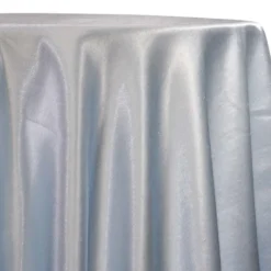 Shantung Satin (Reversible) Table Linen in Baby Blue