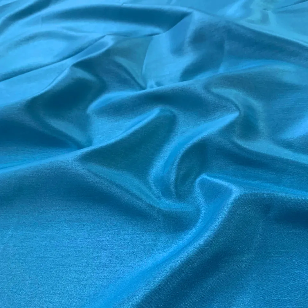 Shantung Satin (Reversible) Table Runner in Turquoise