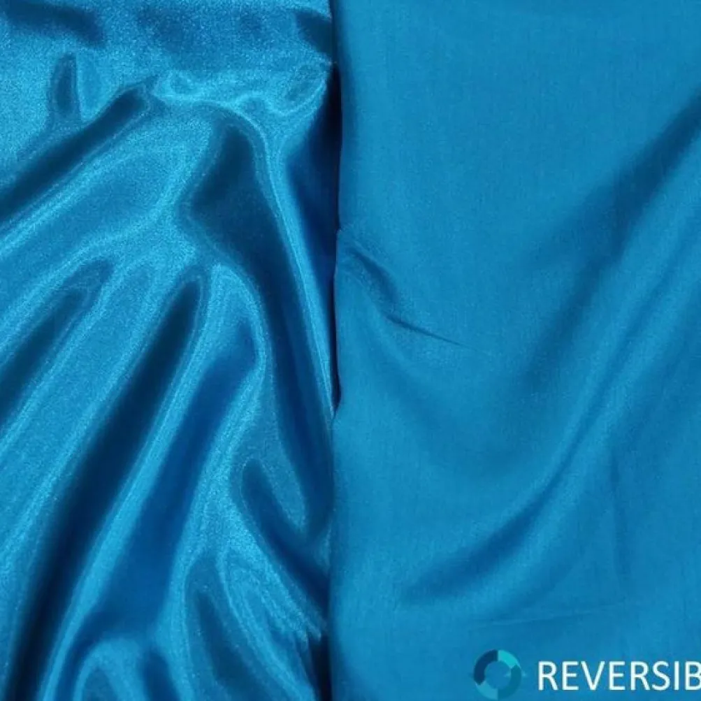 Shantung Satin (Reversible) Table Runner in Turquoise