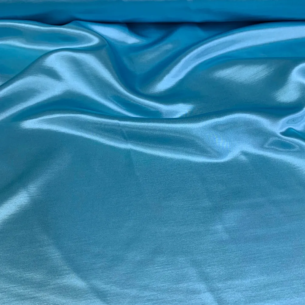 Shantung Satin (Reversible) Table Runner in Turquoise