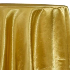 Shantung Satin (Reversible) Table Linen in Gold