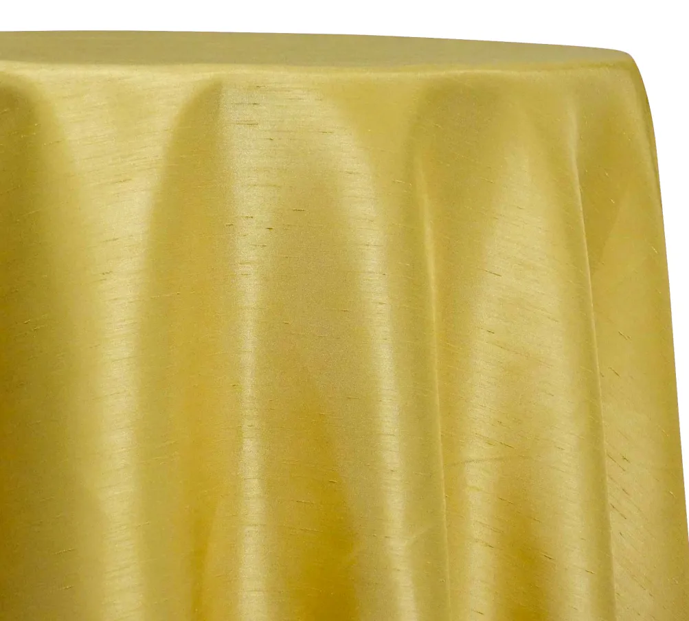 Shantung Satin (Reversible) Table Linen in Gold LT