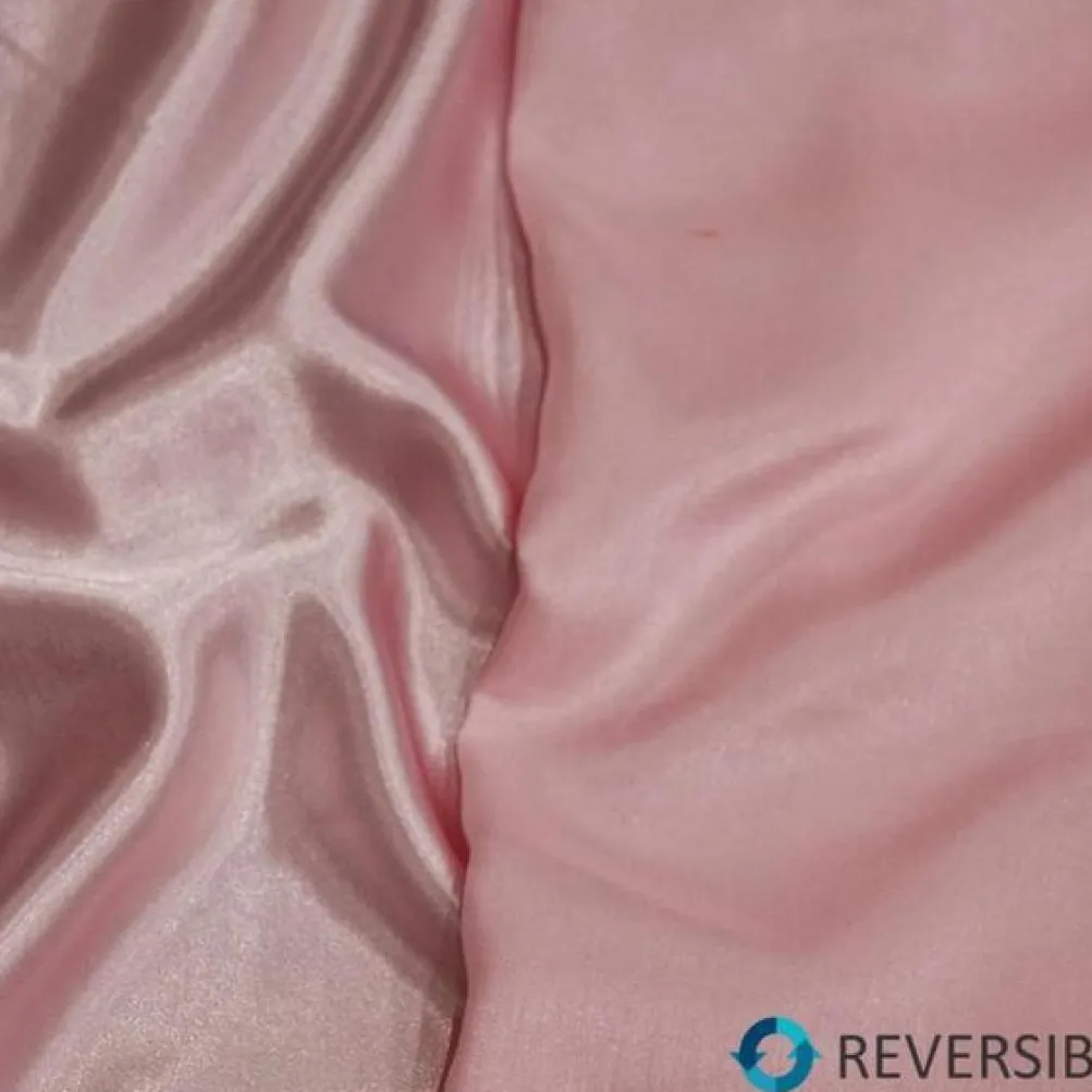 Shantung Satin (Reversible) Table Linen in Pink