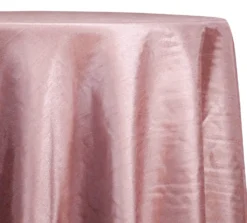 Shantung Satin (Reversible) Table Linen in Pink