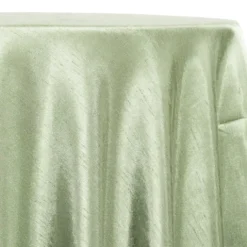 Shantung Satin (Reversible) Table Linen in Mint