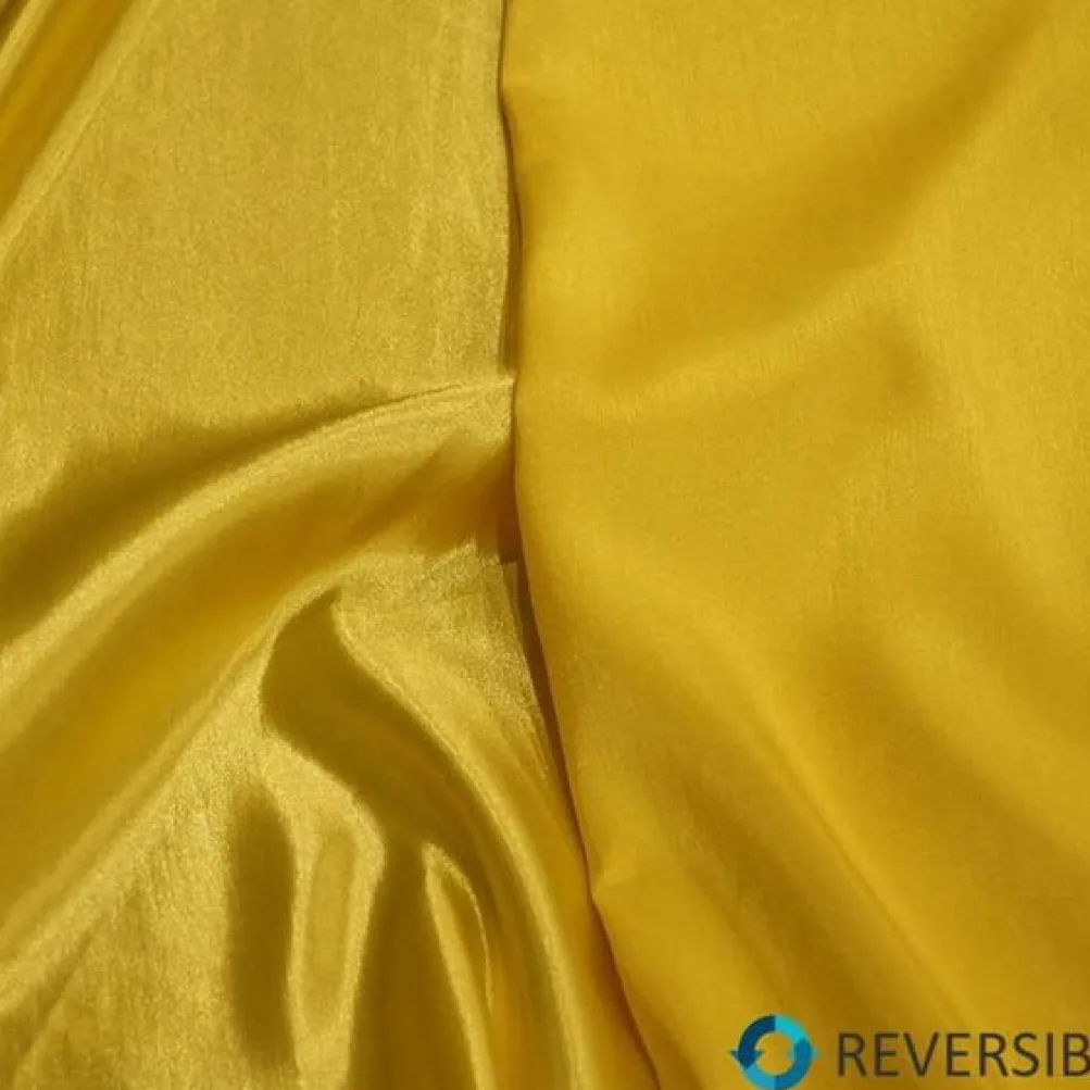Shantung Satin (Reversible) Table Linen in Yellow