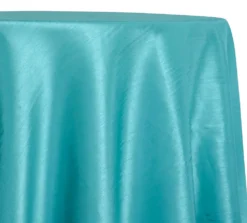 Shantung Satin (Reversible) Table Linen in Jade
