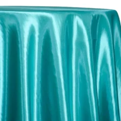 Shantung Satin (Reversible) Table Linen in Jade