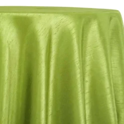 Shantung Satin (Reversible) Table Linen in Lime