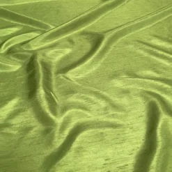 Shantung Satin (Reversible) Table Linen in Lime