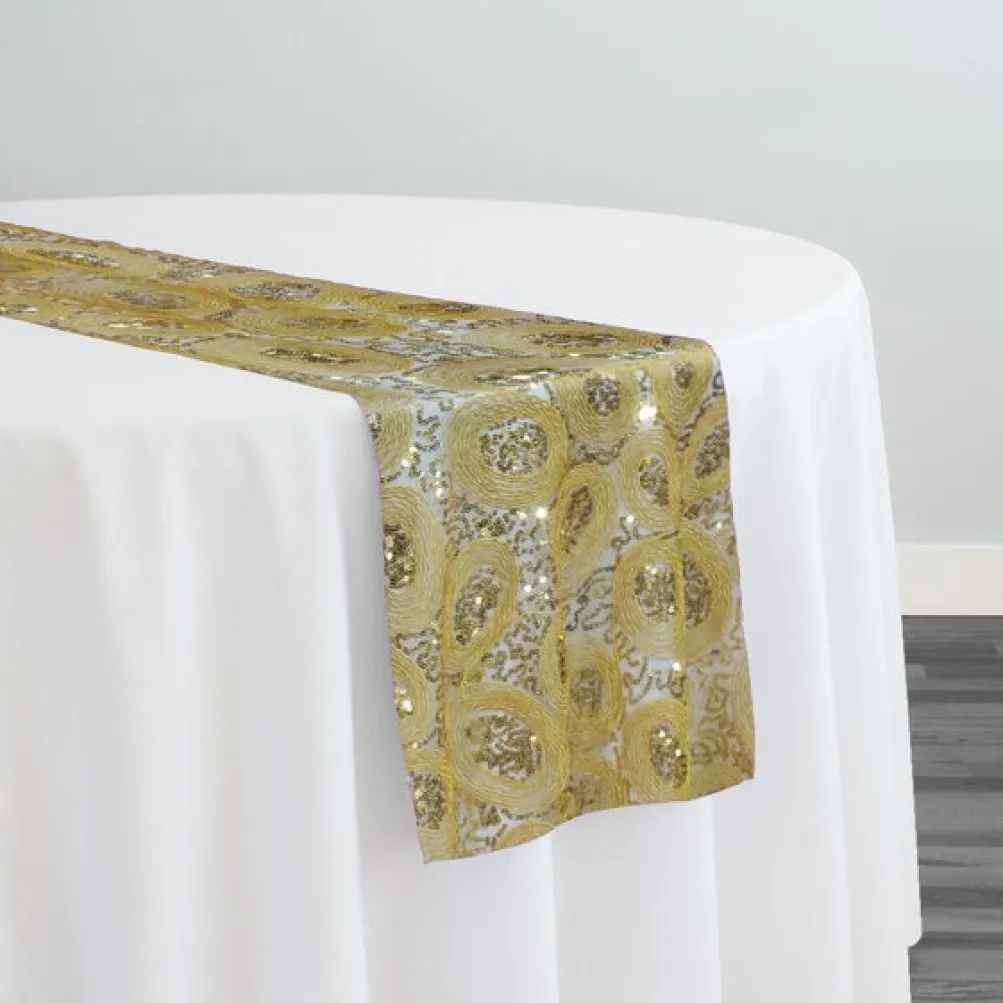 Sienna Design Table Runner in Gold